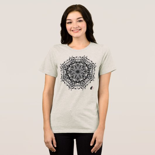 陽気なオクタグリフTシャツ トライブレンドTシャツ (正面全面)
