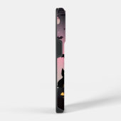 陽気なオバケ - 年中楽しめるスプーキーなデザイン iPhoneケース (右側面)