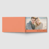 陽気なオレンジのビーチ写真 ゲストブック (全面)