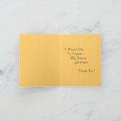 陽気なオレンジケシによってはサンキューカードが開花します サンキューカード (内部)