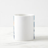 陽気なカウボーイではなく、波に乗る牛 コーヒーマグカップ (中央)