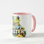 陽気なカエルフローラハッピーイースター マグカップ (正面右)