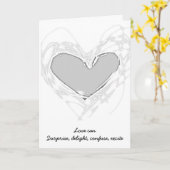 陽気なカップルのための銀製のハートの結婚式の招待状 カード (黄色い花)