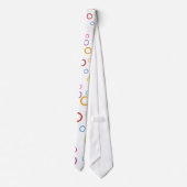 陽気なカラフルシンプル ネクタイ (裏面)