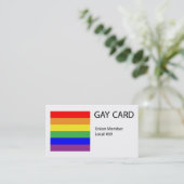 陽気なカードトリックカード 名刺 (スタンド正面)