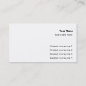 陽気なカードトリックカード 名刺 (裏面)