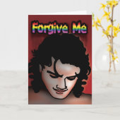 陽気なカード-私を許して下さい カード (黄色い花)