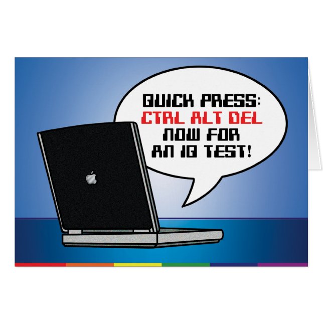 陽気なカード- Ctrl Altの削除 (正面横)