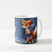 陽気なキツネウィンターマグ コーヒーマグカップ (正面右)