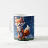 陽気なキツネウィンターマグ コーヒーマグカップ (正面左)