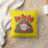 陽気なキャラクターサンタのクリスマス クッション (ブランケット)