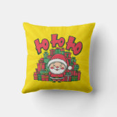陽気なキャラクターサンタのクリスマス クッション (裏面)