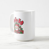 陽気なキャラクターサンタのクリスマス コーヒーマグカップ (正面左)