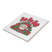 陽気なキャラクターサンタのクリスマス タイル (側面)