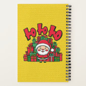 陽気なキャラクターサンタのクリスマス ノートブック (裏面)