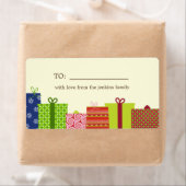 陽気なギフトホリデーギフトラベル ラベル (インサイチュ)