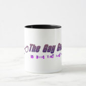 陽気なギークのロゴのマグ マグカップ (中央)