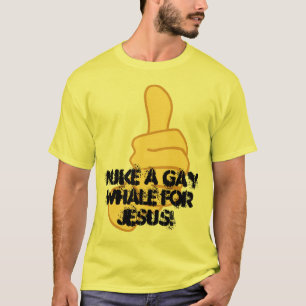 陽気なクジラを核攻撃して下さい Tシャツ