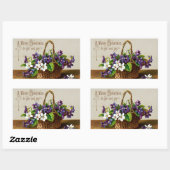 陽気なクリスマスが明るくゲイ 長方形シール (シート)