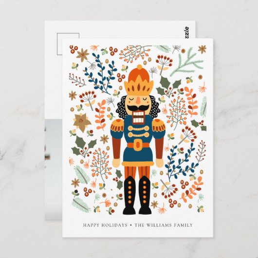 陽気なクリスマスのくるみ割り |写真の追加 ポストカード (正面/裏面)