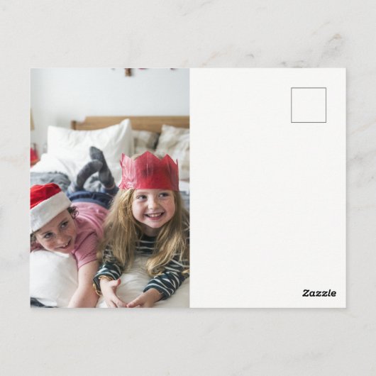 陽気なクリスマスのくるみ割り |写真の追加 ポストカード (裏面)