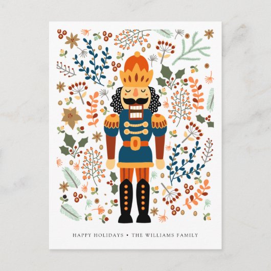 陽気なクリスマスのくるみ割り |写真の追加 ポストカード (正面)