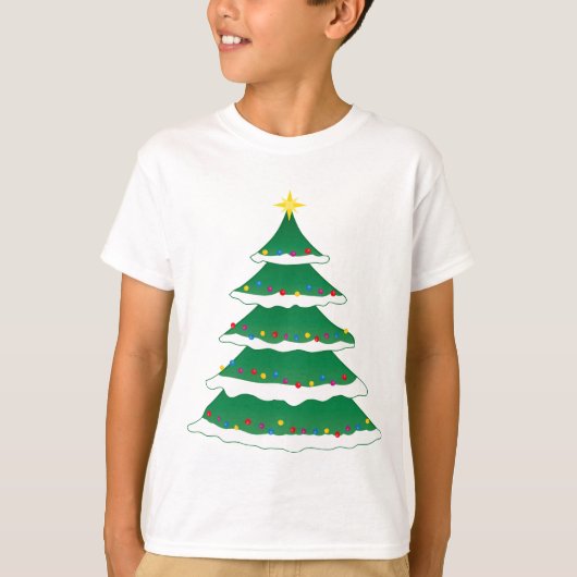 陽気なクリスマスのクリスマスの休日の系譜 Tシャツ (正面)