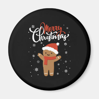 陽気なクリスマスのジンジャーブレッド |クリスマス・クッキー マグネット