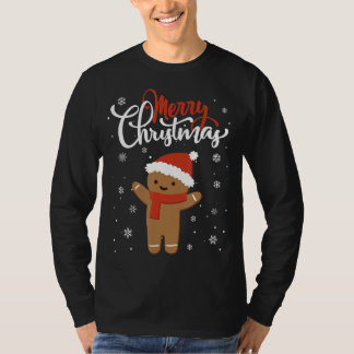 陽気なクリスマスのジンジャーブレッド |クリスマス・クッキー Tシャツ