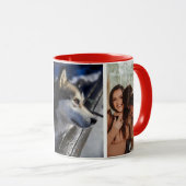 陽気なクリスマスのマグカップの家族かわいい マグカップ (正面右)