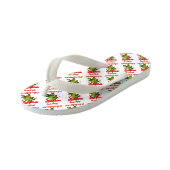陽気なクリスマスのミートー キッズビーチサンダル (アングル)