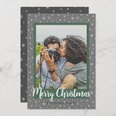 陽気なクリスマスの休日の写真 シーズンカード (正面/裏面)