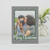 陽気なクリスマスの休日の写真 シーズンカード (スタンド正面)