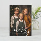 陽気なクリスマスの写真 シーズンカード (スタンド正面)