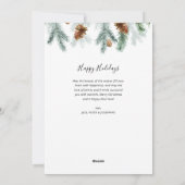 陽気なクリスマスの写真 シーズンカード (裏面)