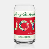 陽気なクリスマスの喜びあふれる世界 ガラス缶 (裏面)