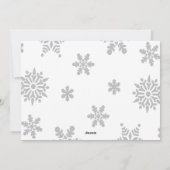 陽気なクリスマスの妊娠・ベビー発表写真 シーズンカード (裏面)