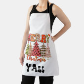 陽気なクリスマスの木々Tと一緒に エプロン (インサイチュ)