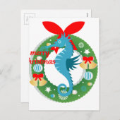 陽気なクリスマスの船員 シーズンポストカード (正面/裏面)