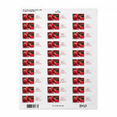 **陽気なクリスマスの装飾**差出人住所ラベル ラベル (フルシート)