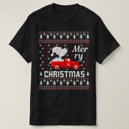 陽気なクリスマスの醜いクリスマスセーター Tシャツ