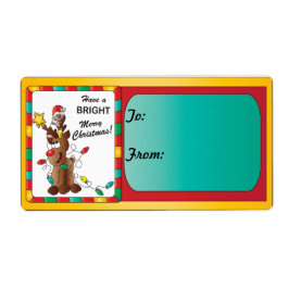 陽気なクリスマスを過ごす ラベル