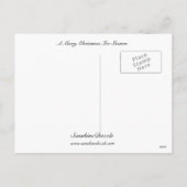 陽気なクリスマスアイススケーター シーズンポストカード (裏面)