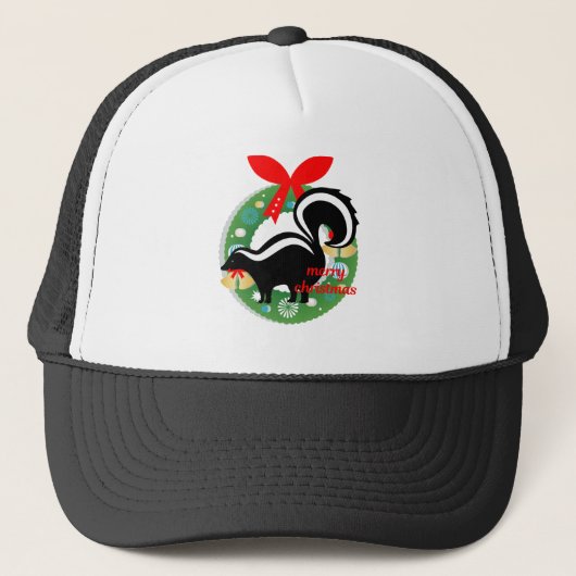 陽気なクリスマススケート キャップ (正面)