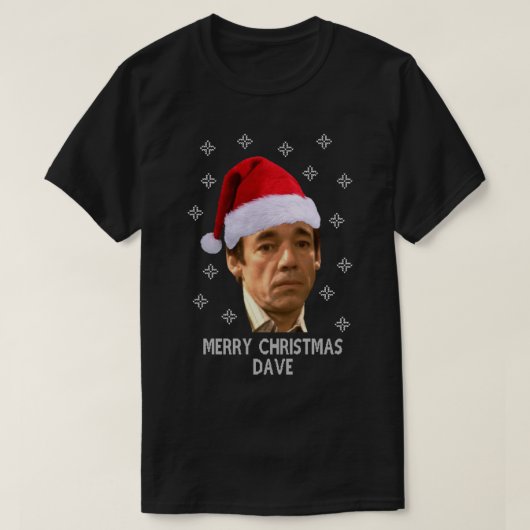陽気なクリスマスデイブ唯一の愚か者と馬 Tシャツ (デザイン正面)