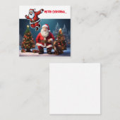 陽気なクリスマスデザインと絵を描の コーリングカード (正面/裏面)