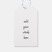 陽気なクリスマスネズミのおもしろいジョーク ギフトタグ (裏面)