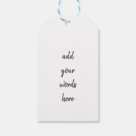 陽気なクリスマスネズミのおもしろいジョーク ギフトタグ (裏面)