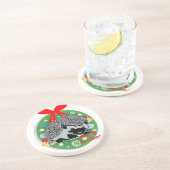 陽気なクリスマスハリネズミ コースター (側面)