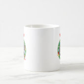陽気なクリスマスハリネズミ コーヒーマグカップ (中央)
